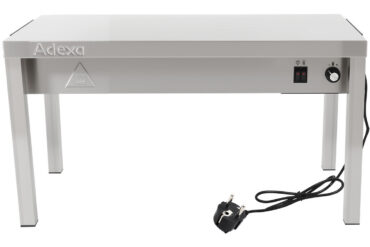 Komerciāla apsildāma virtuves pāreja 1 līmenis Nerūsējošais tērauds 900x335x350mm | Adexa WHESP903435