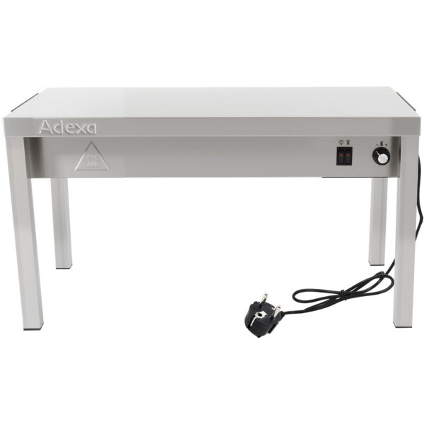 Komerciāla apsildāma virtuves pāreja 1 līmenis Nerūsējošais tērauds 900x335x350mm | Adexa WHESP903435