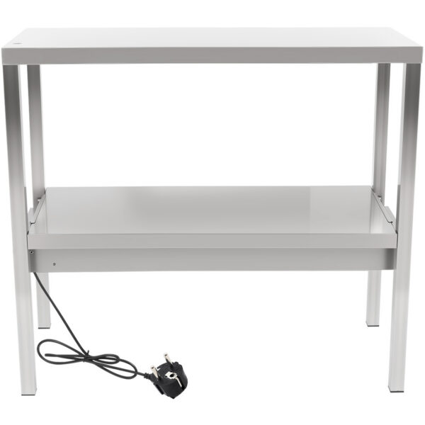 Komerciāla apsildāma virtuves pāreja ar 2 līmeņiem, nerūsējošais tērauds 900x335x700mm | Adexa WHESP903470