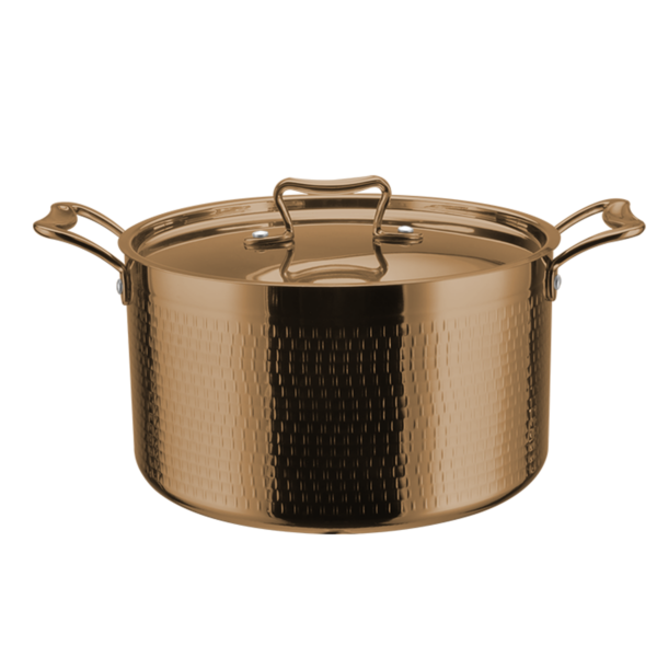 Kalts sautējuma katls ar vāku, trīsslāņu 300x180mm 12,7 litri varš | Adexa C0310012C