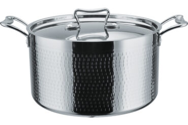 Kalts sautējuma katls ar vāku, trīsslāņu, 260x150mm, 7,9 litri, sudraba | Adexa C0310010S