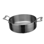 Kalta sautēšanas panna ar vāku, trīsslāņu ⌀220x75mm 2,8 litri, sudraba | Adexa C0311008S - Image 2