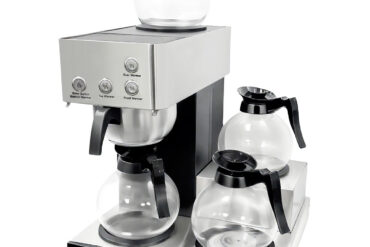 Komerciālā filtra kafijas automāts ar manuālu uzpildi un 3 karstajām plāksnēm | Adexa CBT02