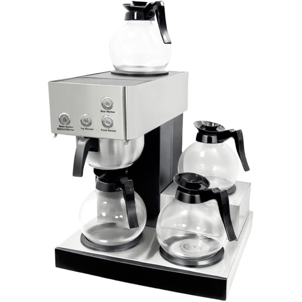 Komerciālā filtra kafijas automāts ar manuālu uzpildi un 3 karstajām plāksnēm | Adexa CBT02