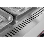 Apsildāma vitrīna 2 līmeņi Atveras aizmugurē un priekšpusē 700x655x740mm Galda virsma | Adexa HW2X2 - Image 7