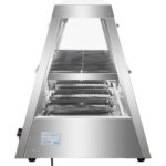 Apsildāms vitrīnas skapis ar 2 līmeņiem, atverams no aizmugures un priekšpuses 1100x655x740mm uz letes | Adexa HW2X3 - Image 2