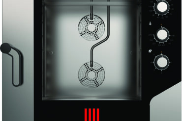 Profesionālais Kombinētais Tvaika Cepeškrāsns Elektriskais 6 paplātes GN1/1 un 600x400mm Elektromehāniskā Vadība Tiešais tvaiks | Tecnoeka MKF616S