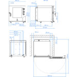 Profesionālais Kombinētais Tvaika Cepeškrāsns Elektriskais 6 paplātes GN1/1 un 600x400mm Elektromehāniskā Vadība Tiešais tvaiks | Tecnoeka MKF616S - Image 2