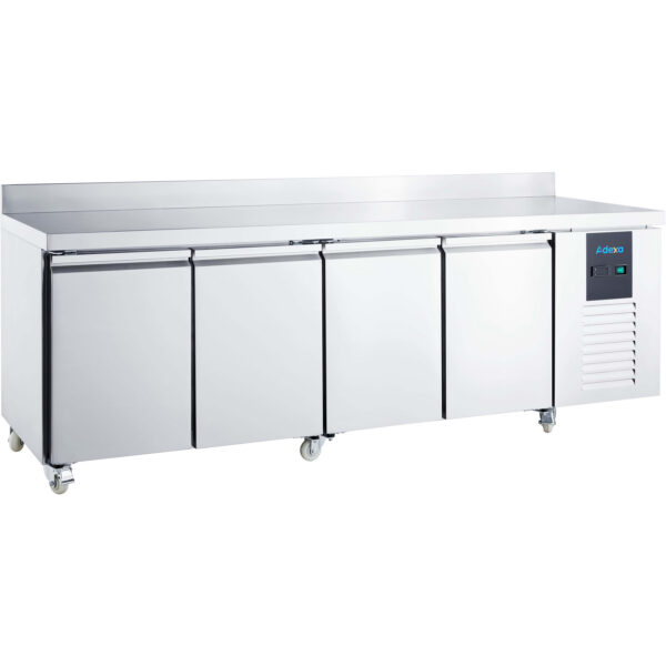 Komerciālais saldētavas lete ar 4 durvīm GN1/1 aizmugurējo atduri | Adexa DRGN4200BT