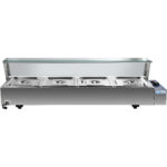 Komerciālais Bain Marie ar stikla aizsargu 4xGN1/2 | Adexa HBM24 - Image 3