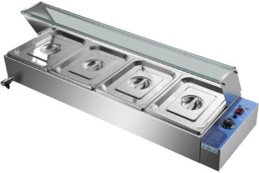 Komerciālais Bain Marie ar stikla aizsargu 4xGN1/2 | Adexa HBM24