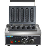Komerciālais Kukurūzas Suņu Vafeļu Cepējs 1.55kW 5 vafeles Galda virsma | Adexa HX117 - Image 2