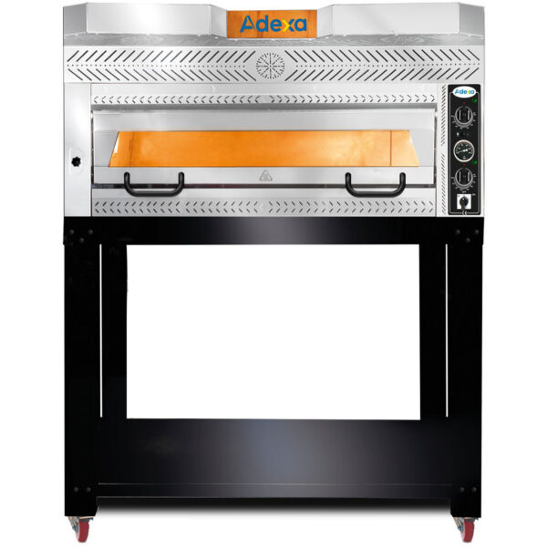 Premium picas krāsns 1 kamera Kapacitāte 6 x 35 cm picas Elektriska Nerūsējošā tērauda priekšpuse | Adexa PEF10570SE