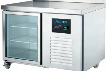 Komerciālais ledusskapis ar vienām stikla durvīm GN1/1 aizmugurējais atbalsts | Adexa DRGN1200TNG