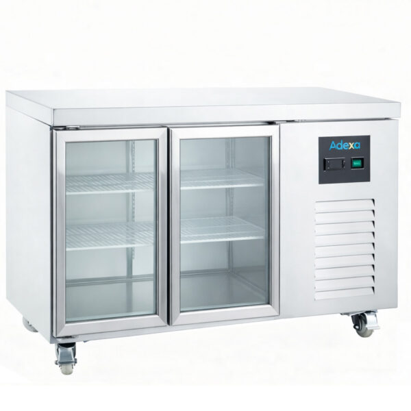 Komerciālais ledusskapja lete ar 2 stikla durvīm GN1/1 | Adexa DRGN2100TNG