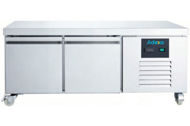 Komerciālais zemais letes ledusskapis ar 2 durvīm GN1/1 | Adexa DUGN2100TN