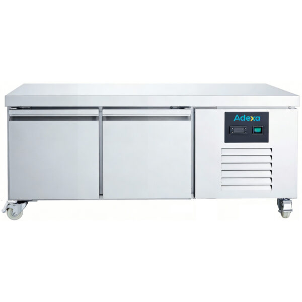 Komerciālais zemais letes ledusskapis ar 2 durvīm GN1/1 | Adexa DUGN2100TN