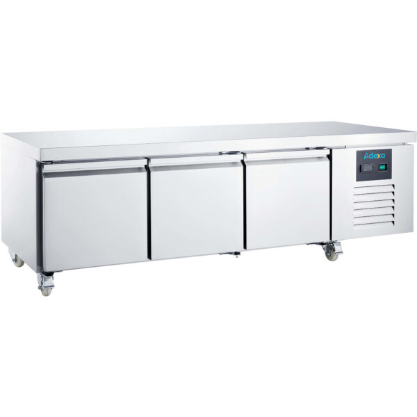 Komerciālais zema letes ledusskapis ar 3 durvīm GN1/1 | Adexa DUGN3100TN