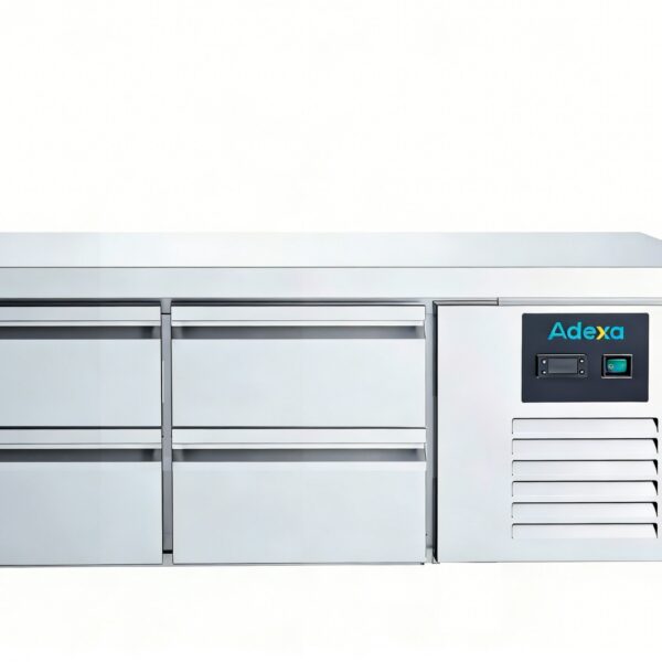 Komerciālais zema saldētāja lete ar 4 atvilktnēm | Adexa DUGN2140BT