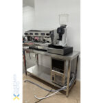 Komerciālais darba galds ar apakšējo plauktu Nerūsējošā tērauda Kvadrātveida kājas 1500x600x900mm | Adexa QNH1180 - Image 7