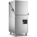 Caurplūdes trauku mazgājamā mašīna 500mm grozs 30 grozi/stundā Drenāžas sūknis Mazgāšanas līdzekļa dozators Skalošanas līdzekļa sūknis 400V/3 fāzes | Adexa WZ100DRDP